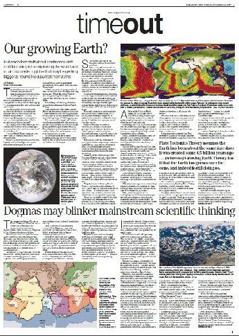 Our growing Earth in the Japan Times