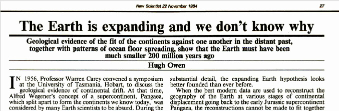 The Earth is expanding and we don't know why - New Scientist